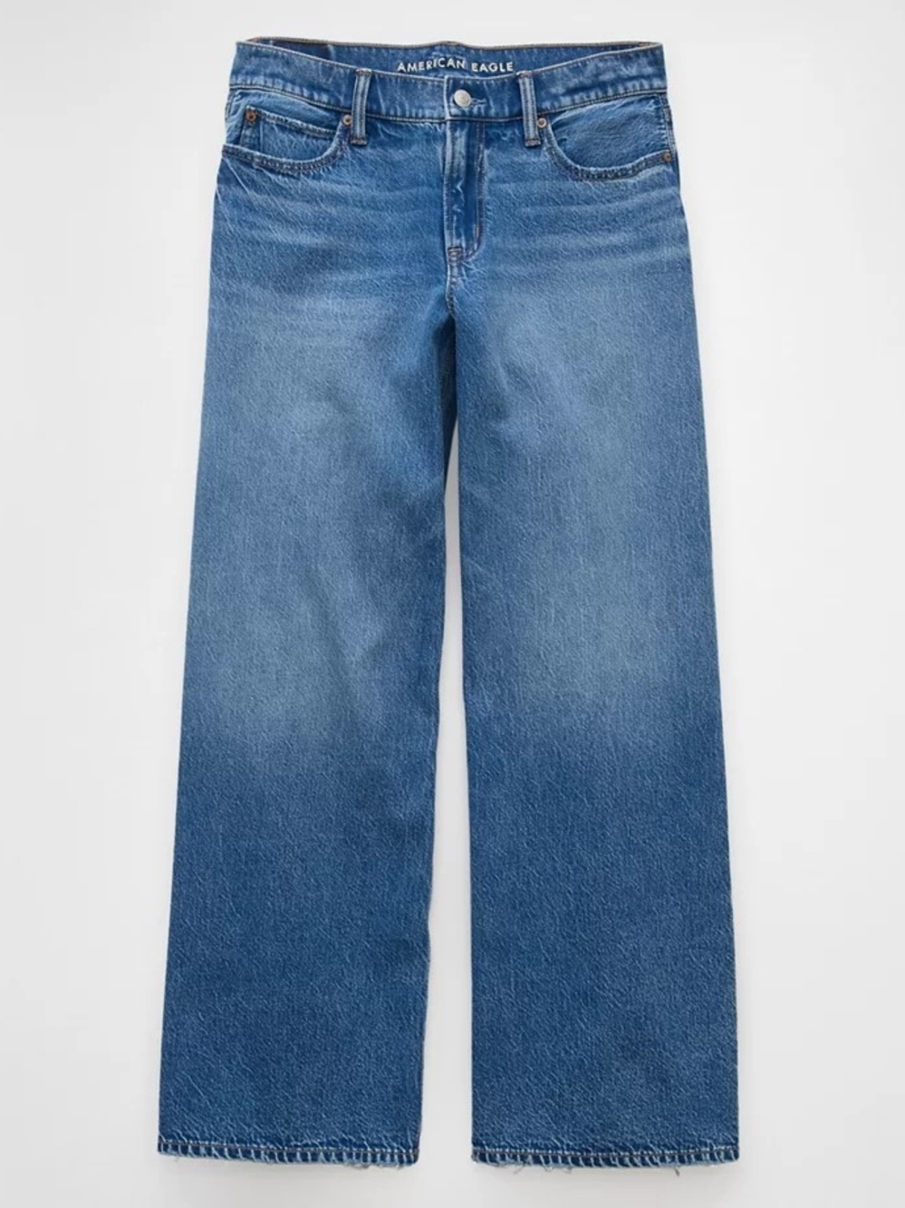 American Eagle Outfitters Men’s Relaxed Straight Jeans — Blue